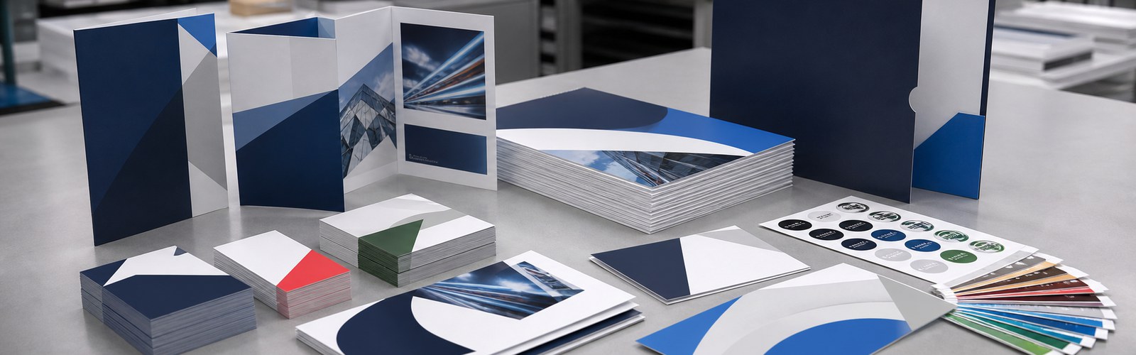 Business cards, brochures and commercial print