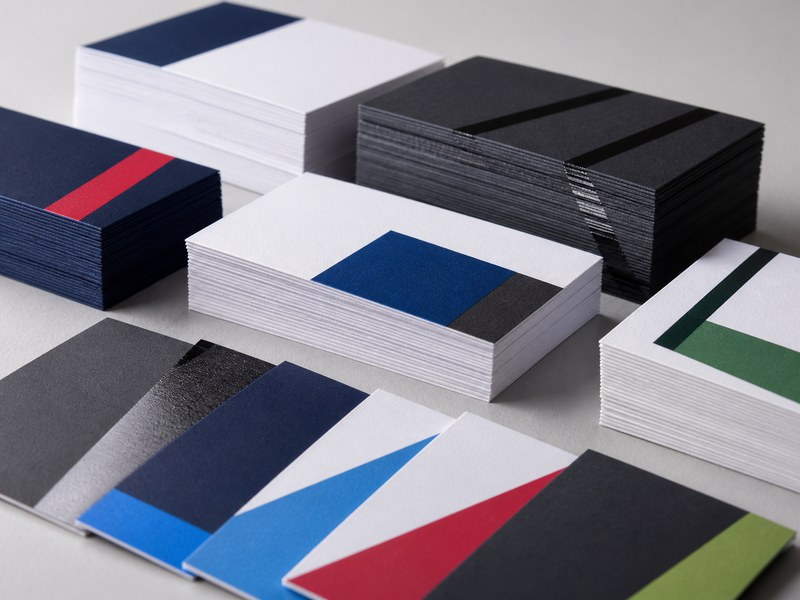 Printed business cards